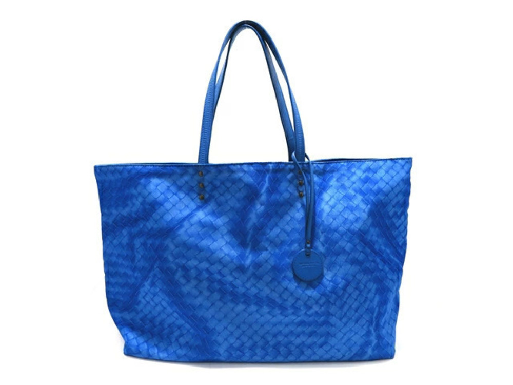 BOTTEGA VENETA bag tote calfskin blue